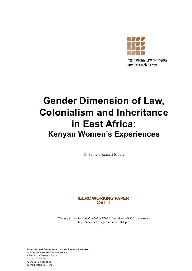 Kenya: Property, Inheritance, and Succession Rights